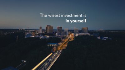 THE WISEST INVESTMENT IS IN YOURSELF!